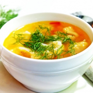 Супчик куриный с овощами