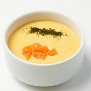 Крем-суп из лосося